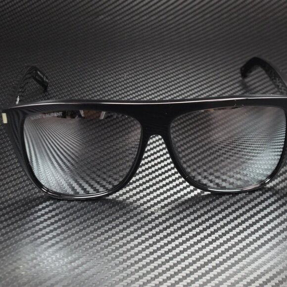 NEW Saint Laurent Black Rectangular Unisex Sunglasses - Picture 3 of 5